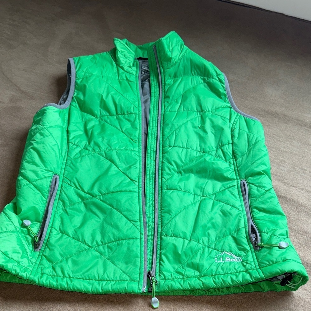 L.L. Bean Vibrant Green Quilted Vest